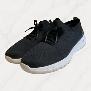 Skechers 56073 Womens 8.5 Black Knit Slip On Walking Sneakers Lightweight Comfy